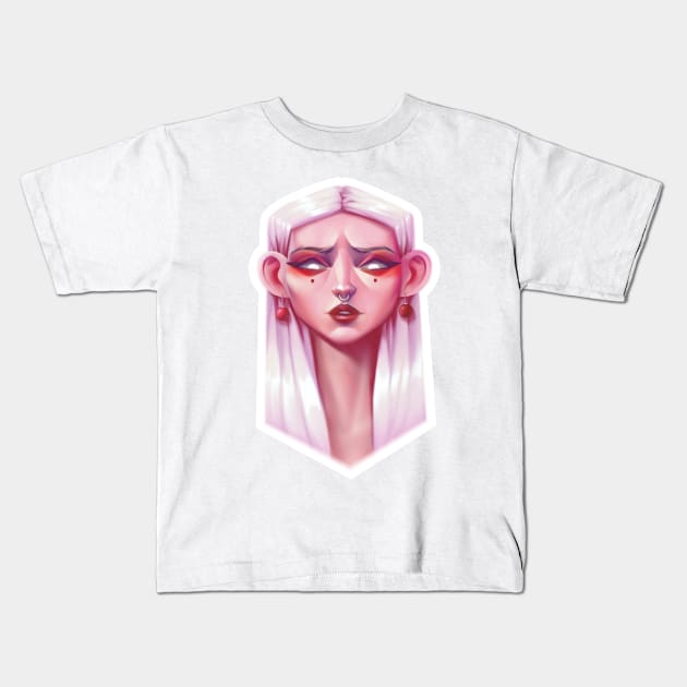 Portrait Kids T-Shirt by ivanOFFmax